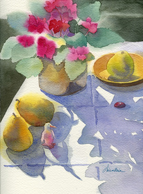 watercolor still life - Ellen A. Fountain